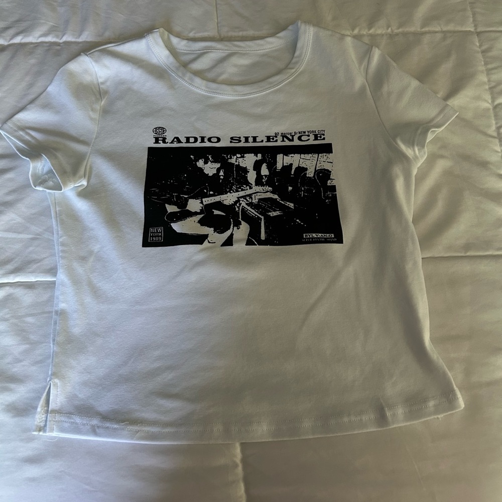 graphic white tee